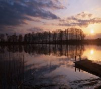 Evening Silence On The Lake